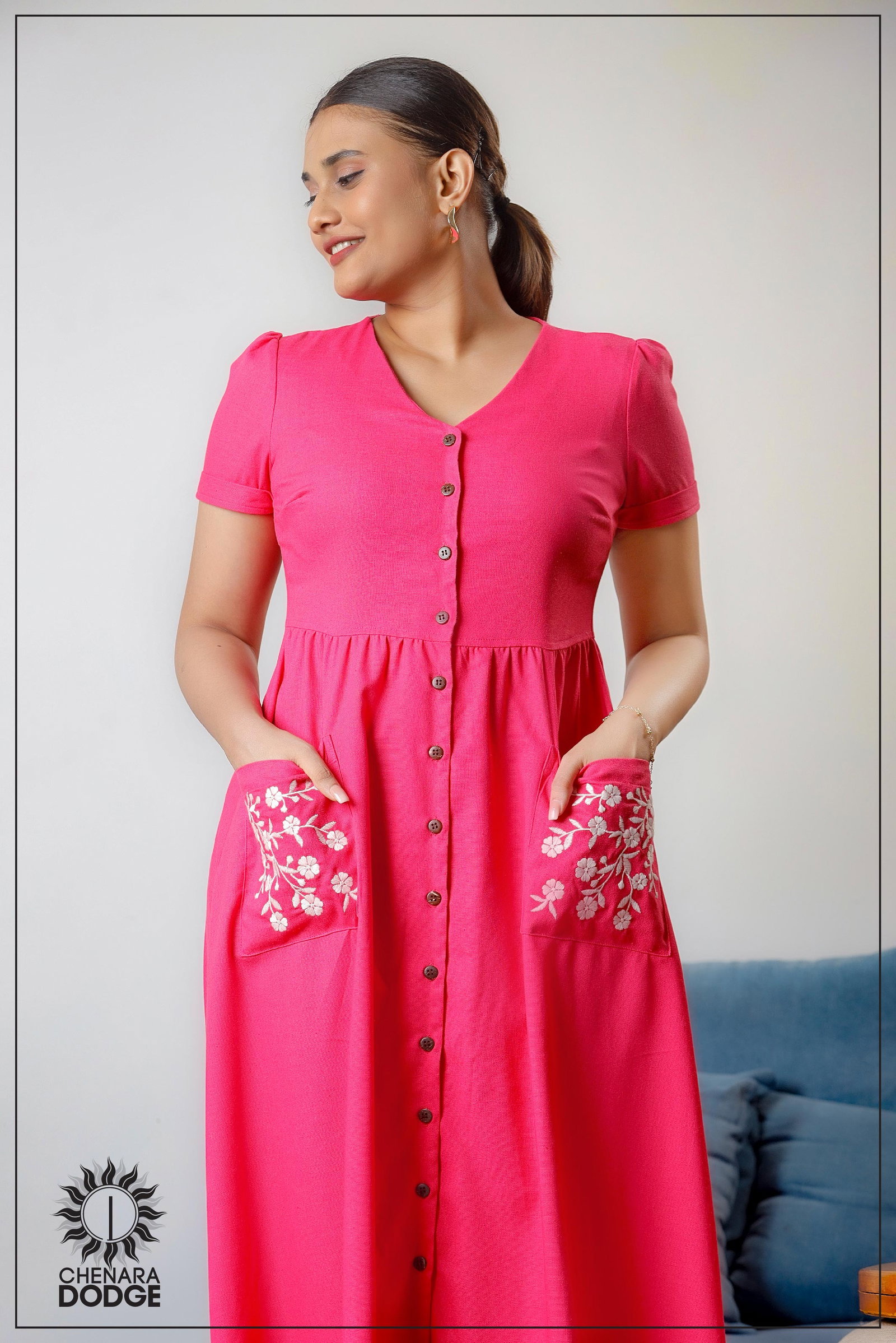 Millie Embroidered Maxi Dress
